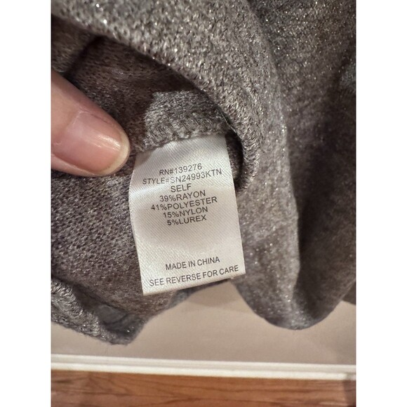 Les Serein Women's Marcello Puff Shoulder Lurex Knit Top Fancy Size XXL NWT - Picture 6 of 7